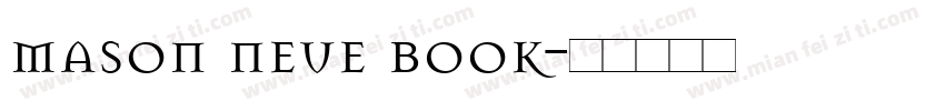 mason neue book字体转换